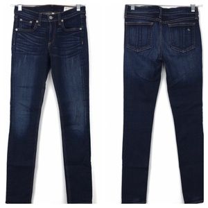 Rag & Bone Dark Wash Skinny Jeans Kensington 26